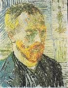 Vincent Van Gogh Self Portrait with Japanese Print oil painting on canvas